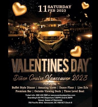 VALENTINE'S DAY DINNER CRUISE VANCOUVER 2023 | THINGS TO DO VALENTINES DAY 