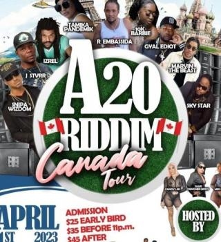 A20 RIDDIM CANADA TOUR 