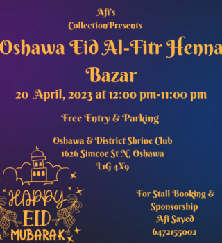 Oshawa Eid Al-Fitr Henna Bazar 