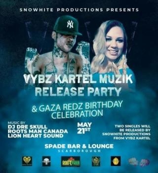Vybz Kartel Muzik Release Party & Gaza Redz Birthday Celebration 