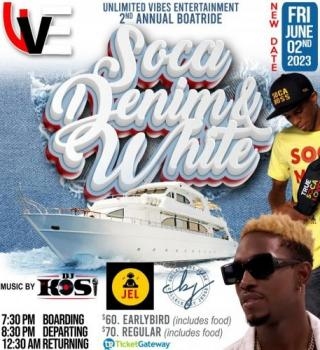 UVE 2nd Annual Soca Denim & White Boat Ride 