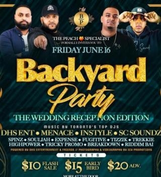 BACKYARD PARTY - THE WEDDING RECEPTION EDITION 