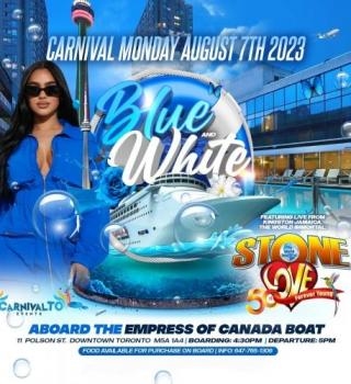 Blue And White Boat Ride Ft. Stone Love 