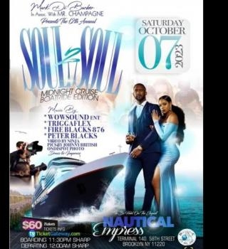 SOUL 2 SOUL MIDNIGHT CRUISE BOATRIDE EDITION 