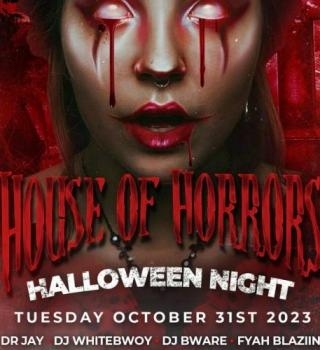 HOUSE OF HORRORS HALLOWEEN COSTUME BASH FT DR JAY