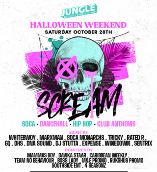 SCREAM 'HALLOWEEN SATURDAY' INSIDE JUNGLE