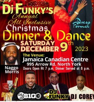 Dj Funkys Annual All Inclusive Christmas Dinner And Dance 