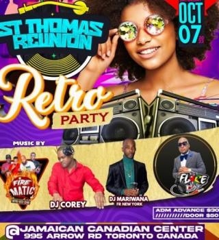 ST.THOMAS REUNION RETRO PARTY 