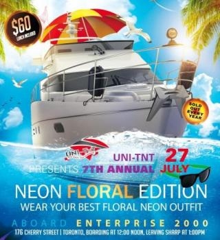 Uni-tnt Summer Boat Ride - Neon Floral Edition 