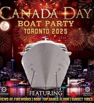 CANADA DAY FIREWORKS BOAT PARTY TORONTO 2025 | TICKETS STARTING AT $25 