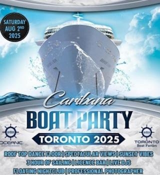 Caribana Boat Party Toronto 2025 | Tickets Start at $25 | Official Party 