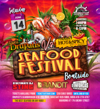SEAFOOD FESTIVAL BOATRIDE  Dave's DRUPATIS V/S Radica's HOT&SPICY 