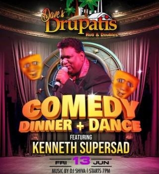 Comedy Dinner + Dance ft. Kenneth Supersad! 🎉 