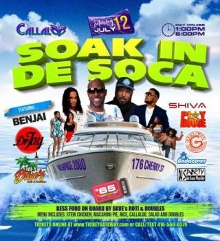 CALLALOO.CA  Soak in De Soca Boat Cruise 2025 