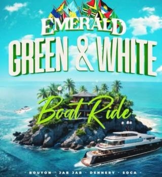 Green & White Boat Ride 