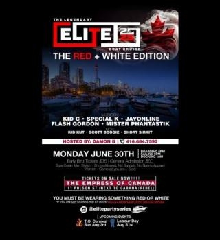Elite Boat Cruise Canada Day Red & White 