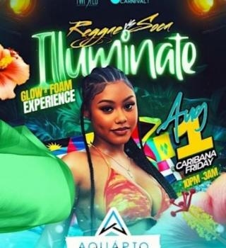 Reggae Vs Soca Illuminate | Aug 1st | Aquario Beach Club 