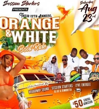 Orange And White Boatride 