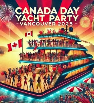 Canada Day Yacht Party Vancouver 2025 | July 5th | Boat Party 