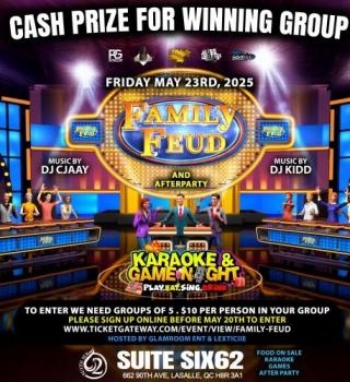 FAMILY FEUD - KARAOKE AND GAME NIGHT - TATTOO PARTY 