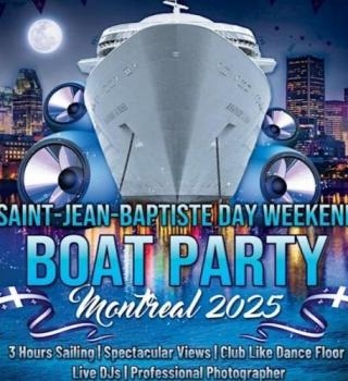 Saint-jean-baptiste Day Weekend Boat Party Montreal 2025 