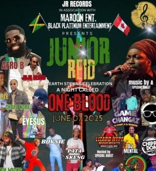 JUNIOR “ONE BLOOD”  REID’S BIRTHDAY CELEBRATION A NIGHT TO REMEMBER