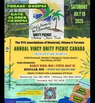 SVG  -  ST. VINCENT & THE GRENADINES ASSOCIATIONS VINCY UNITY PICNIC 2025 