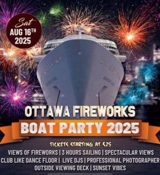 Ottawa Fireworks Boat Party Festival 2025 