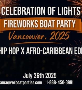 Celebration Of Lights Fireworks Boat Party Vancouver 2025 | July 26th 