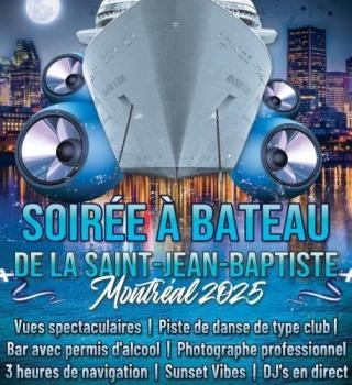 Fête En Bateau Tout En Blanc Saint-jean-baptiste 2025 | Croisière Sunset 
