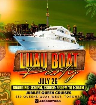Toronto Boat Party - Luau Edition - July 26, 2025 