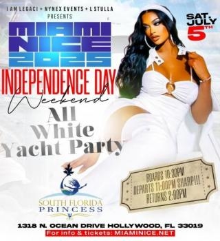 Miami Independence Weekend: All White Yacht Party 2025 