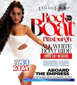 Rock The Boat Pittsburgh: All White Boat Ride – Labor Day Weekend 