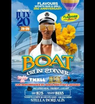 Flavours Sports Bar & Grill Boat Cruise & Dinner 