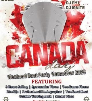 Canada Day Weekend Boat Party Vancouver 2025 