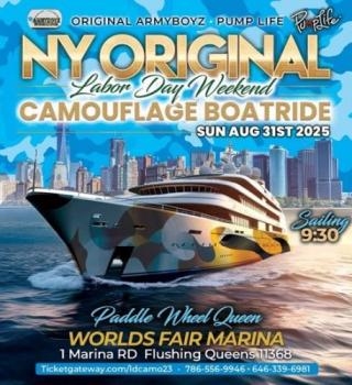 NY ORIGINAL LABOR DAY CAMO BOATRIDE 