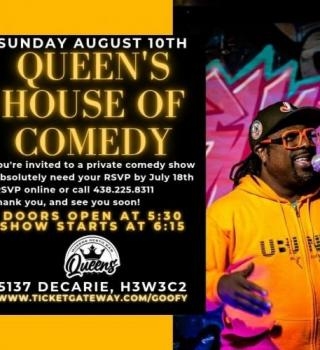 Queen's House Of Comedy August 10th 