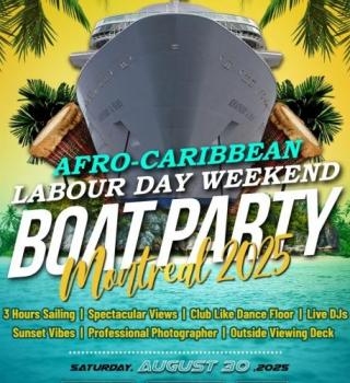 Afro-caribbean Labour Day Weekend Boat Party Montreal 2025 