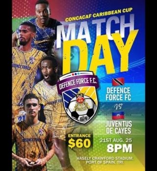 Concacaf Caribbean Cup: Defence Force Fc Vs Juventus De Cayes 