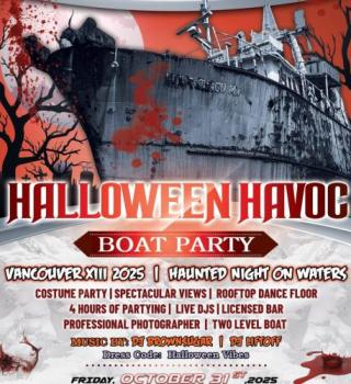 Halloween Havoc Boat Party Vancouver Xiii 2025 | Haunted Night On Waters 