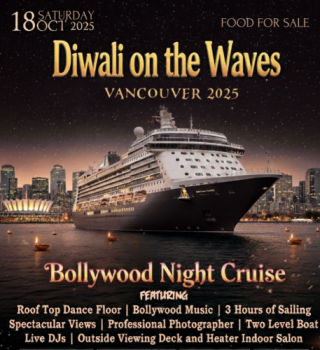 Diwali on the Waves Vancouver 2025 | Bollywood Night Cruise 