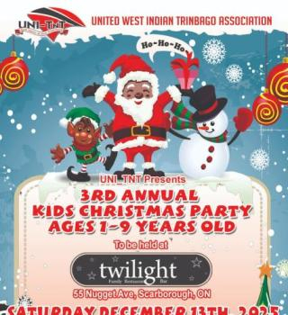 3rd Annual Kids Christmas Party Ages 1-9 Years Old 