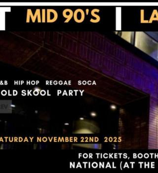Time (old Skool Party) Sat November 22 2025 At The National (at The Well) Hosted By Wayne… 