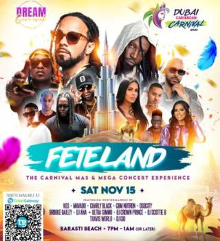 FETELAND Mega Concert Ft. KES, MAVADO & CHARLY BLACK | Dubai Carnival 2025 