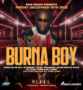 Burna Boy Live @ Rebel Toronto 