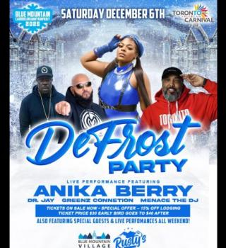 Blue Mountain x Toronto Carnival’s Caribbean Winterfest DeFrost Party 
