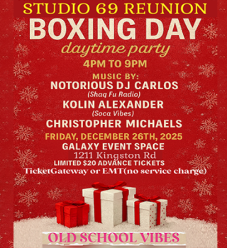 Studio 69 Reunion Old School Boxing Day Party 