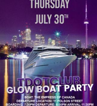 Tdotclub Glow Boat Party 2026 July 26 