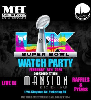 🏈🏆SUPERBOWL LX WATCH PARTY🏆🏈 