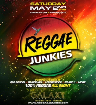 Reggae Junkies - Saturday May 2, 2026 